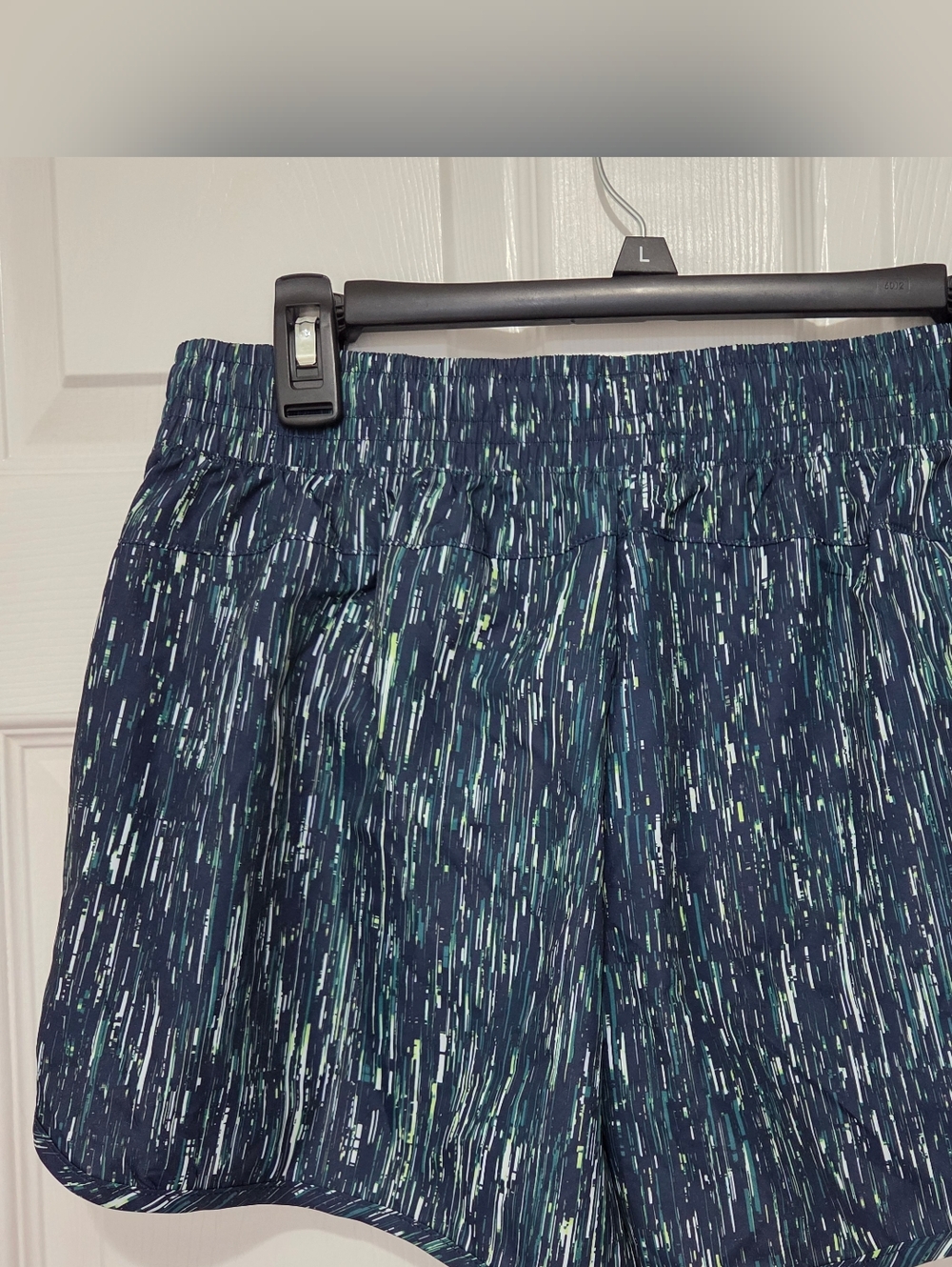 Athletic Works Women's Blue Multi All Over Print Running Shorts Size Small - Picture 8 of 14